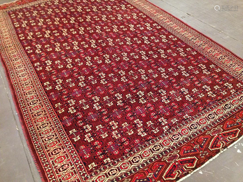 Antique Yomud Carpet 7'4'' X 12'2''