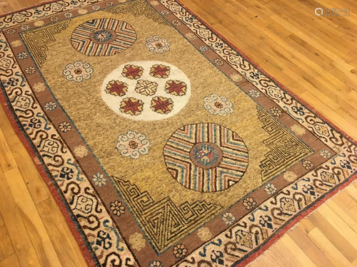 Vintage Khotan Rug 4'4'' X 6'4''