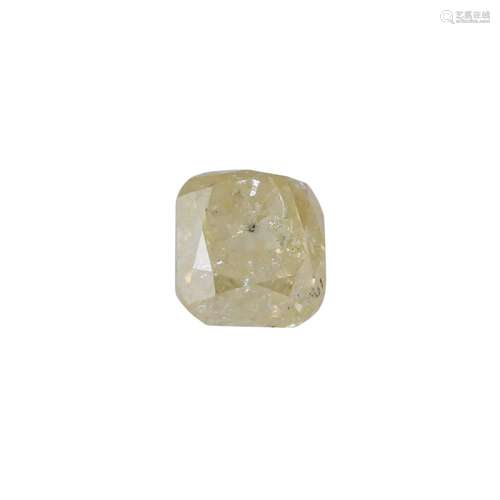 1 loser grünlich-gelber Diamant von 0,35 ct