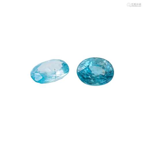 Konvolut 2 Zirkone von ca, 4,36 ct