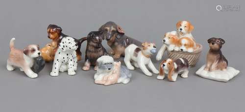 10 ROYAL COPENHAGEN Porzellanfiguren ¨Hunde¨