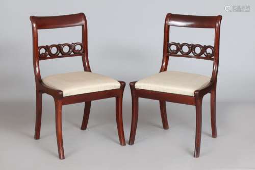 Paar Biedermeier Stühle