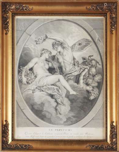 LOUIS DESPLACES (1682 Paris - 1739 ebenda) nach ANTOINE WATT...