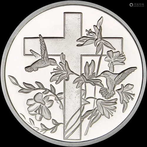 Religious Cross 1oz .999 Silver