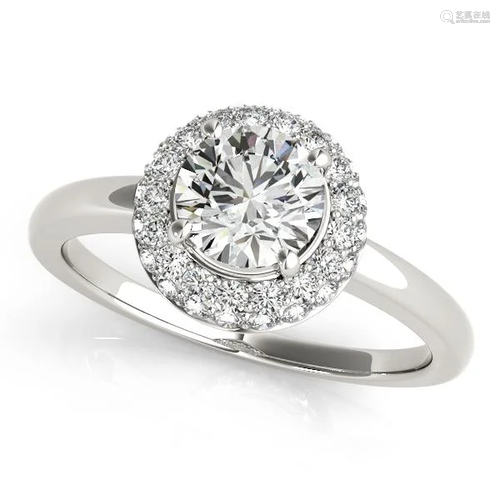 Certified 1.25 Ctw SI2/I1 Diamond 14K White Gold Annive