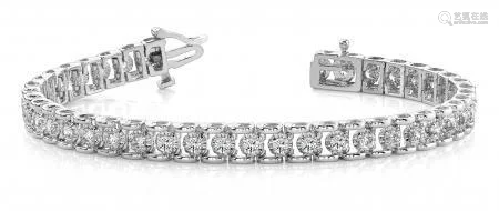 14KT WHITE GOLD .50 CTW G-H SI2/SI3 CLASSIC PRONG I…