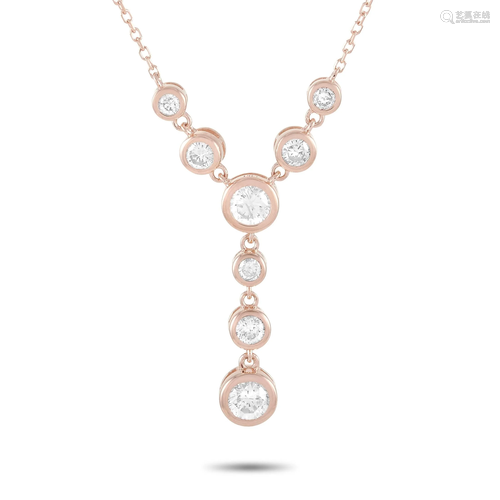 LB Exclusive 14K Rose Gold 0.50 ct Diamond Pendant