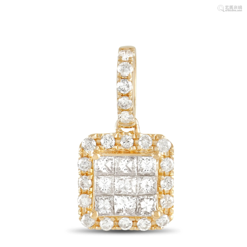 LB Exclusive 14K Yellow Gold 0.50 ct Diamond Square