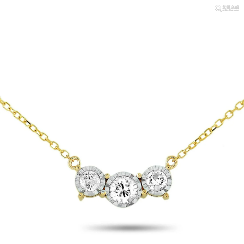 LB Exclusive 14K Yellow Gold 0.25 ct Diamond Pendant