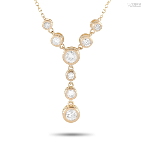 LB Exclusive 14K Yellow Gold 0.50 ct Diamond Pendant