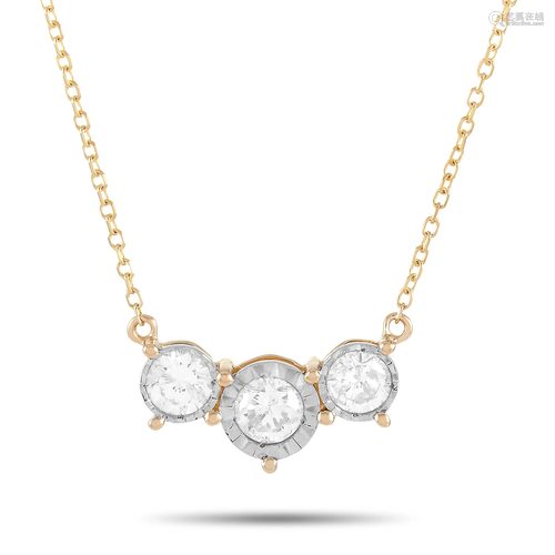 LB Exclusive 14K Yellow Gold 0.60 ct Diamond Pendant