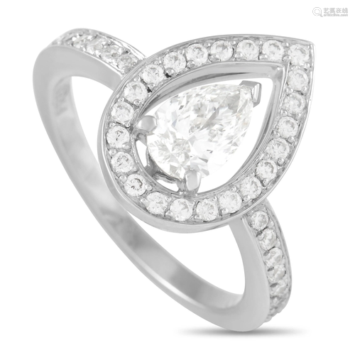 Fred of Paris Lovelight Platinum 1.12 ct F-VVS2 Diamond