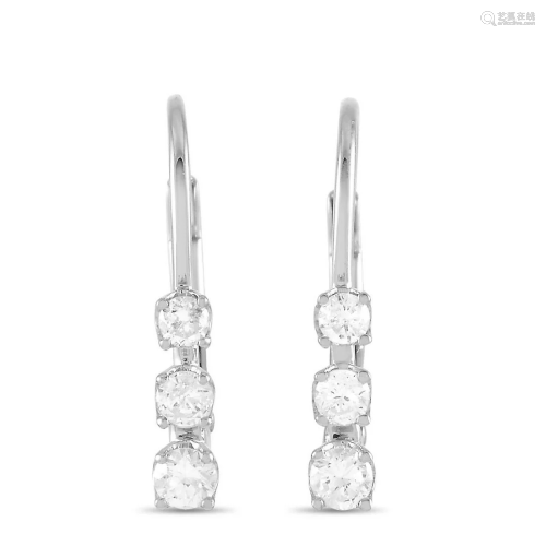 LB Exclusive 14K White Gold 0.25 ct Diamond Earrings