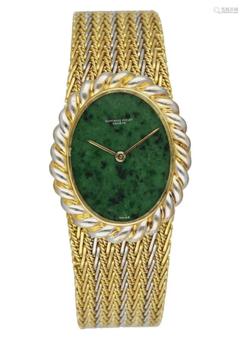 Audemars Piguet Jade Dial 18K Yellow Gold Ladies Watch