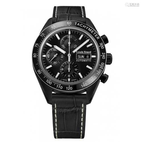 Louis Erard Watch La Sportive Chronograph Black PVD