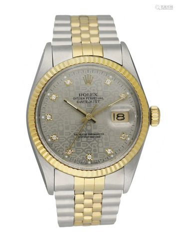 Rolex Datejust 16013 Anniversary Diamond Dial Men's