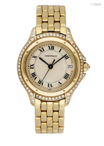 Cartier Panthere Cougar 887907 18K Yellow Gold &