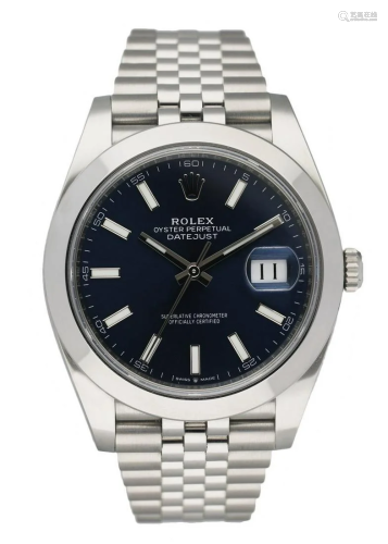 Rolex Datejust 126300 Stainless steel Men's Watch Box &