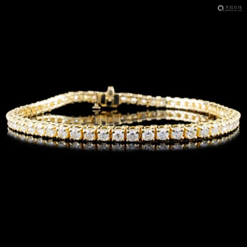 14K Gold 4.00ctw Diamond Bracelet