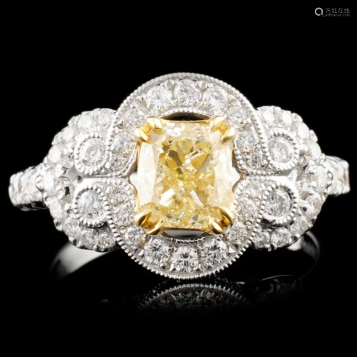 18K Gold 1.79ctw Fancy Diamond Ring