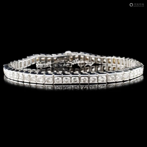 14K Gold 5.67ctw Diamond Bracelet