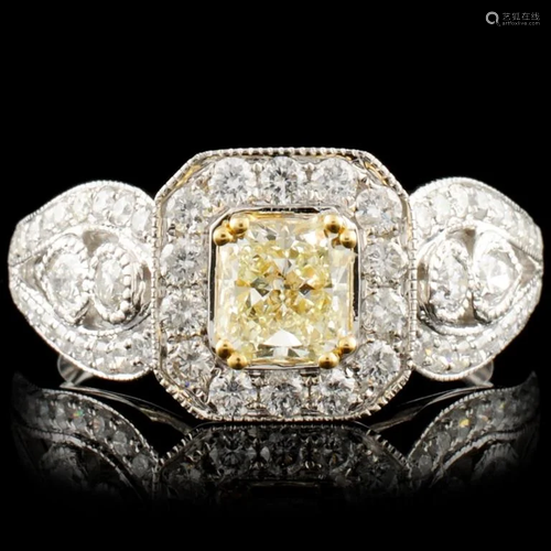 18K Gold 1.51ctw Fancy Diamond Ring