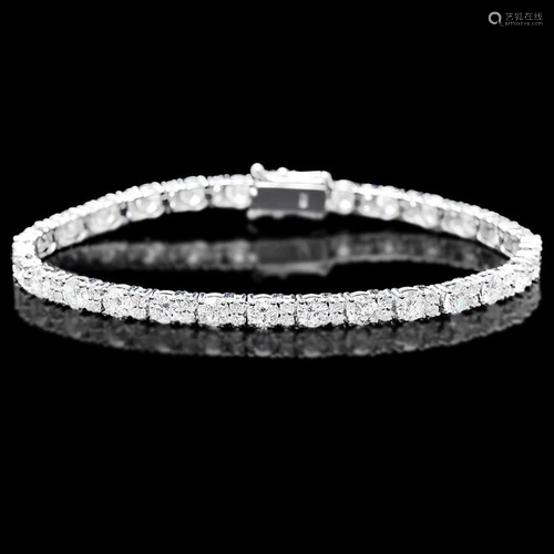 18k White Gold 9.00ct Diamond Bracelet