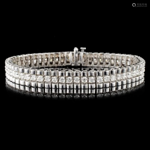 14K Gold 4.24ctw Diamond Bracelet