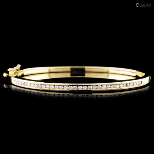 14K Gold 0.78ctw Diamond Bracelet