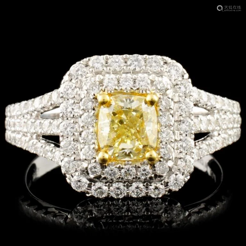 18K Gold 1.37ctw Fancy Diamond Ring