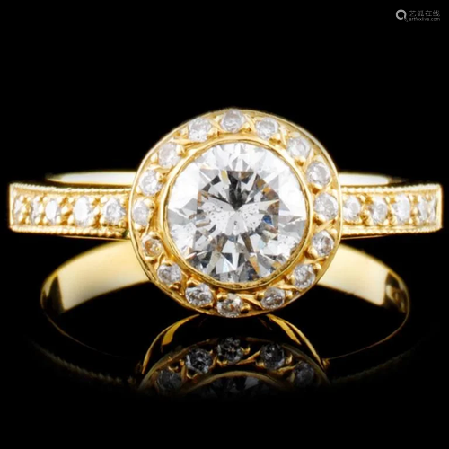 18K Gold 1.15ctw Diamond Ring