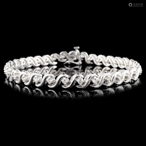 14K Gold 1.00ctw Diamond Bracelet