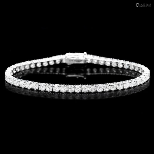 18k White Gold 8.00ct Diamond Bracelet