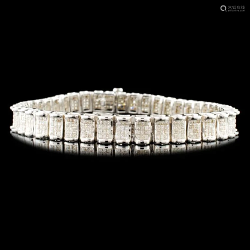 14K Gold 5.09ctw Diamond Bracelet