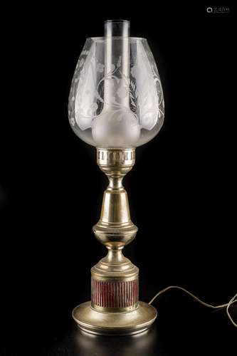 800 silver lamp