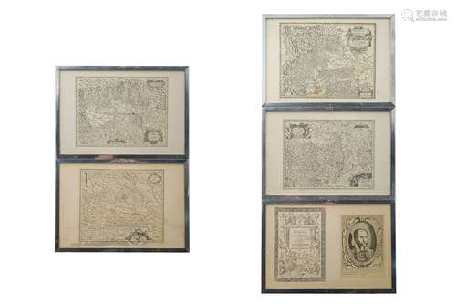 Giovanni Antonio Magini, Five ancient geographical maps of t...