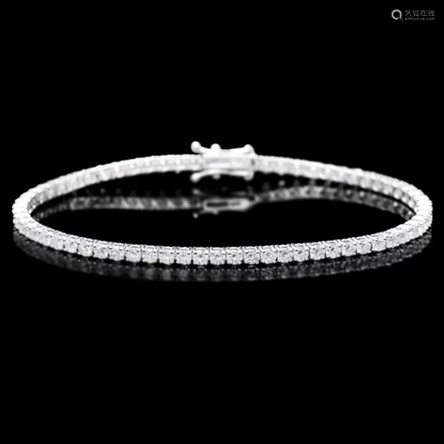 ^18k White Gold 5.00ct Diamond Bracelet