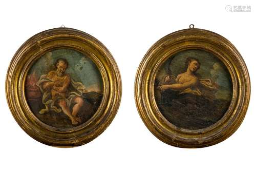 Pendant of Allegories of the Summer and Winter seasons