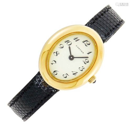 Cartier Gold 'Baignoire' Wristwatch