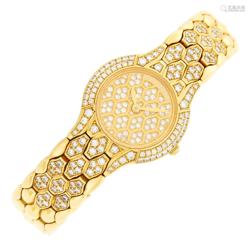 Bucherer Gold and Diamond 'Medea' Wristwatch