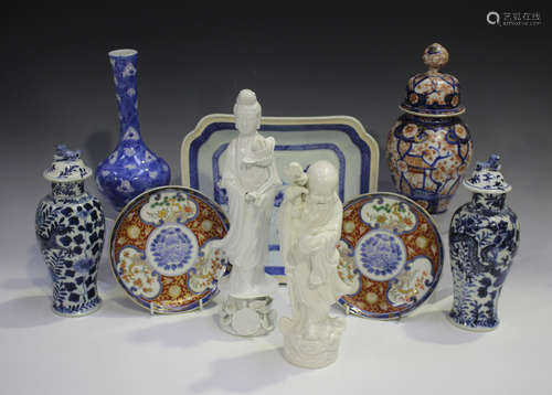 A collection of Chinese and Japanese porcelain, mostly 19th ...