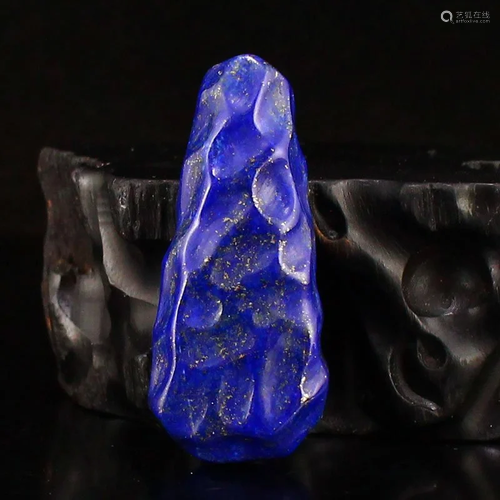 Chinese Natural Lapis Lazuli Original Stone Pendant