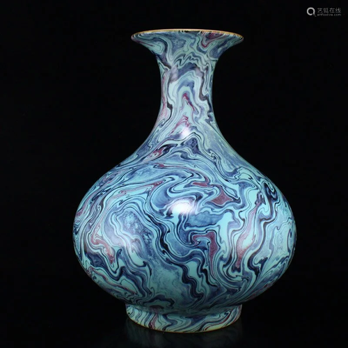 Superb Chinese Twistable Glaze Porcelain Vase