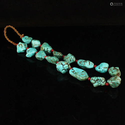 Vintage Turquoise Original Stone Necklace