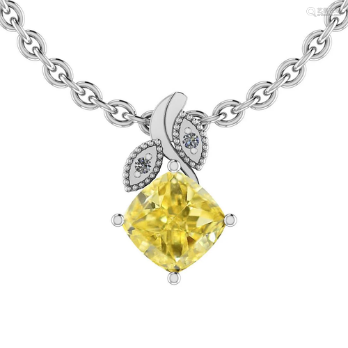 Certified 0.61 Ct GIA Certified Natural Fancy Yellow Di