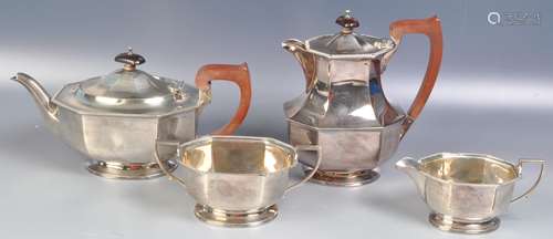 1930'S SILVER ADIE BROTHERS TEA SET