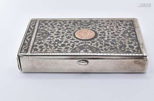 19TH CENTURY RUSSIAN SILVER CIGARETTE BOX