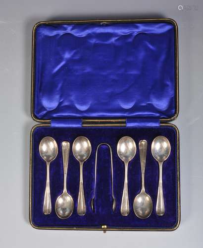 EDWARDIAN SILVER TEASPOONS BY STOKES AND IRELAND