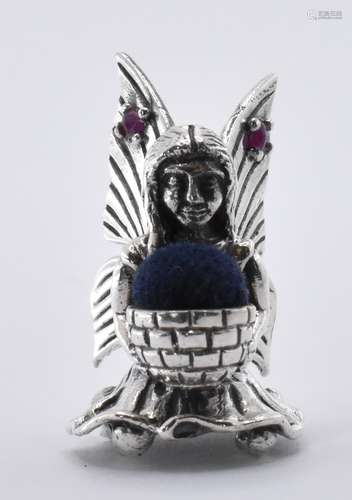 STERLING 925 SILVER FAIRY PIN CUSHION