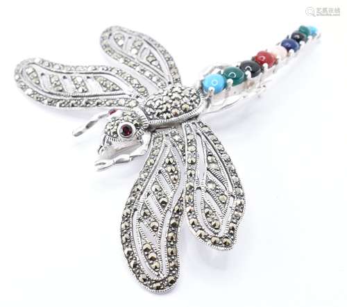 925 SILVER DRAGONFLY BROOCH